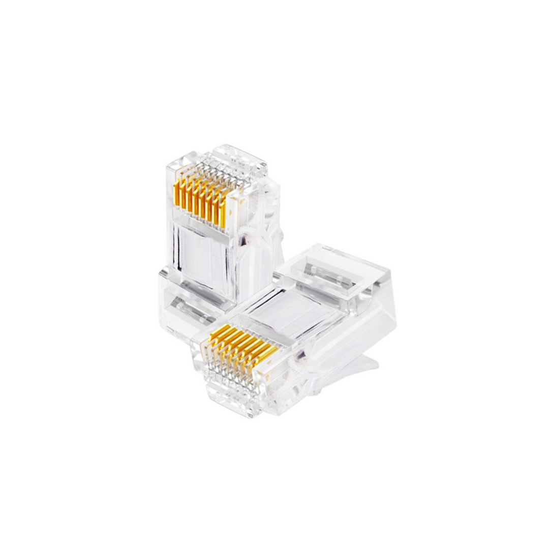 (733) Conector Rj45 categoria 6 100 unidades