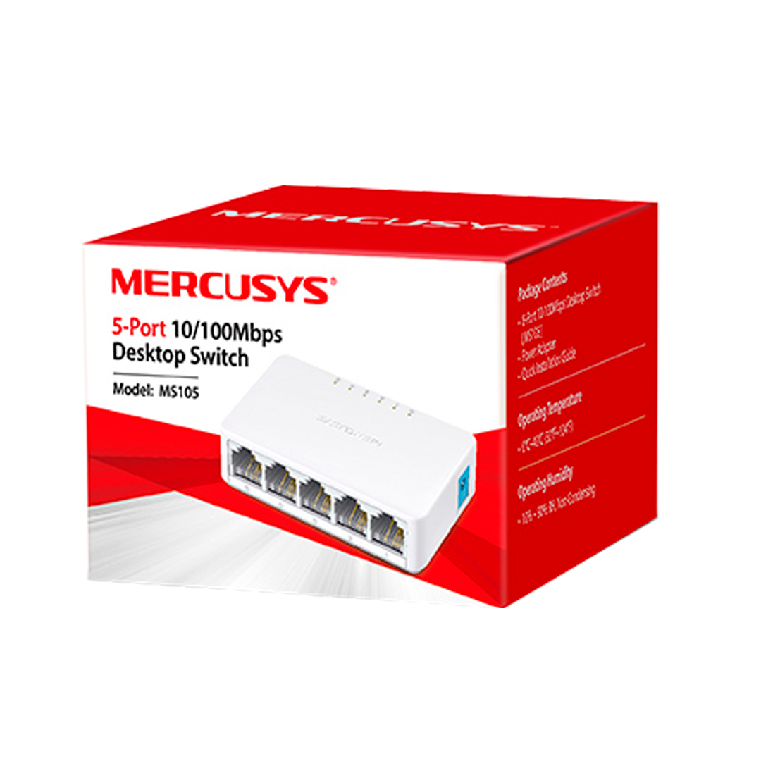 (1174) Switch de 5 puertos 10/100  mercusys MS105
