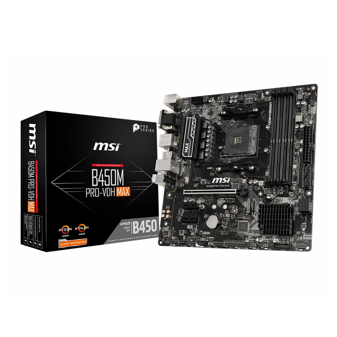 (1492) Tarjeta madre B450M PRO-VDH MAX MSI am4 Ryzen Athlon