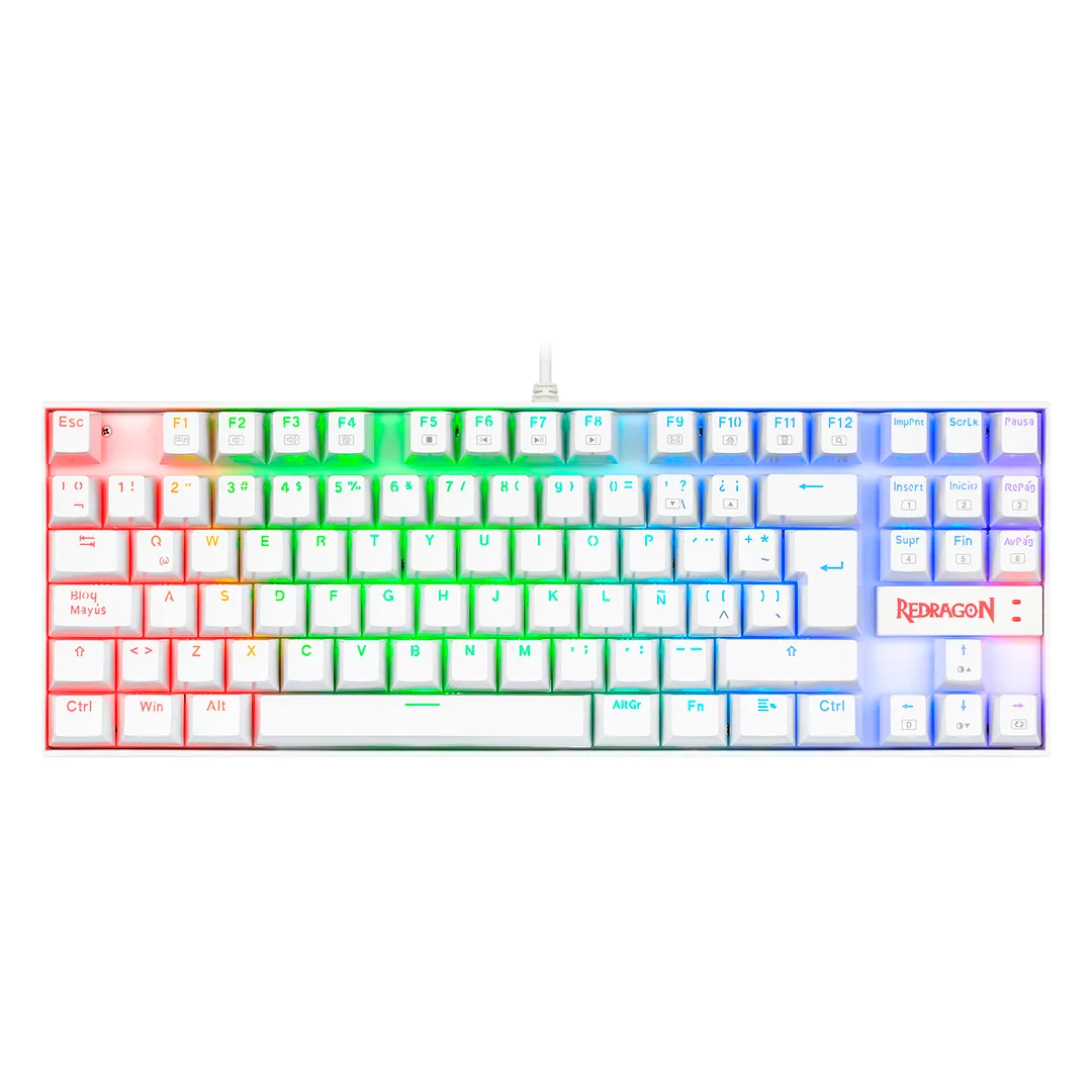 (1287) Teclado mecánico alámbrico RGB Redragon kumara K552
