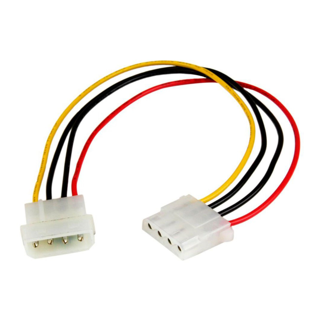 (1519) CABLES EXTENCION FUENTE 4PIN MACHO / HEMBRA 30CM