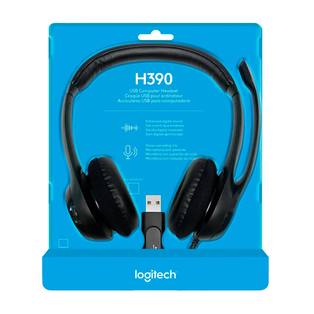 (1073) Audifono usb para computadoras Logitech H390