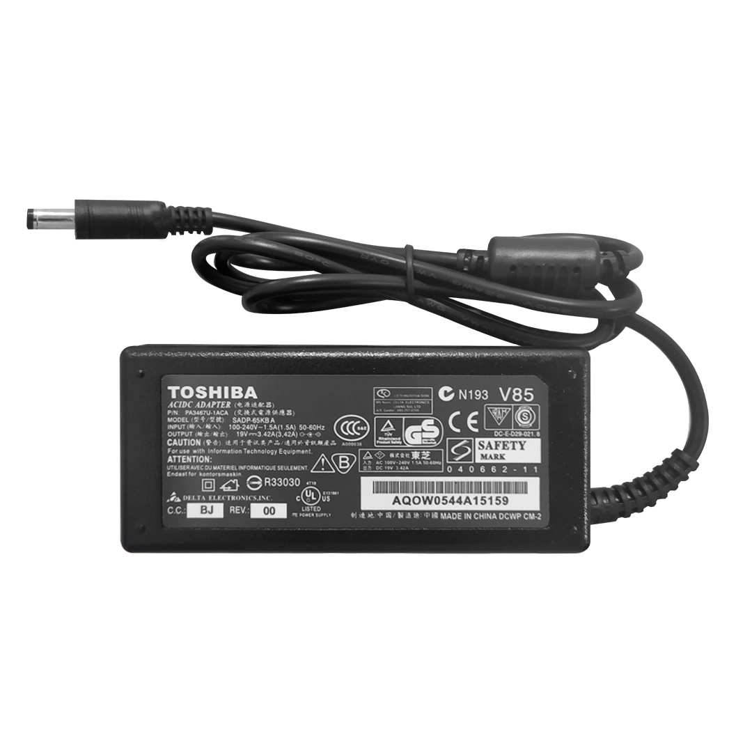 (231) Cargador de laptop toshiba 19v 3.42a compatibles canaima vit