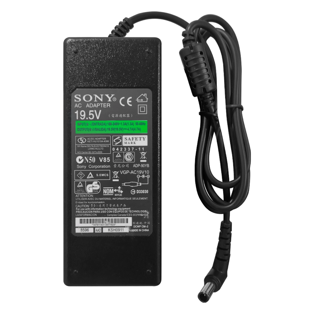 (514) Cargador de laptop sony 19.5v 4.7a 6.5x4.4mm con aguja