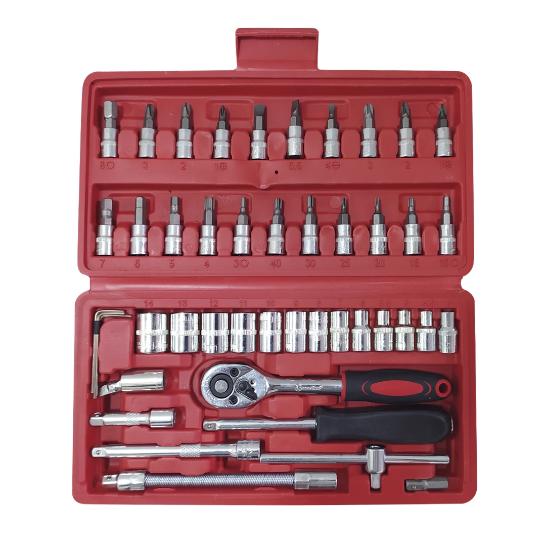 (1611) Juego de dados 46 piezas rachet dado milimetrico