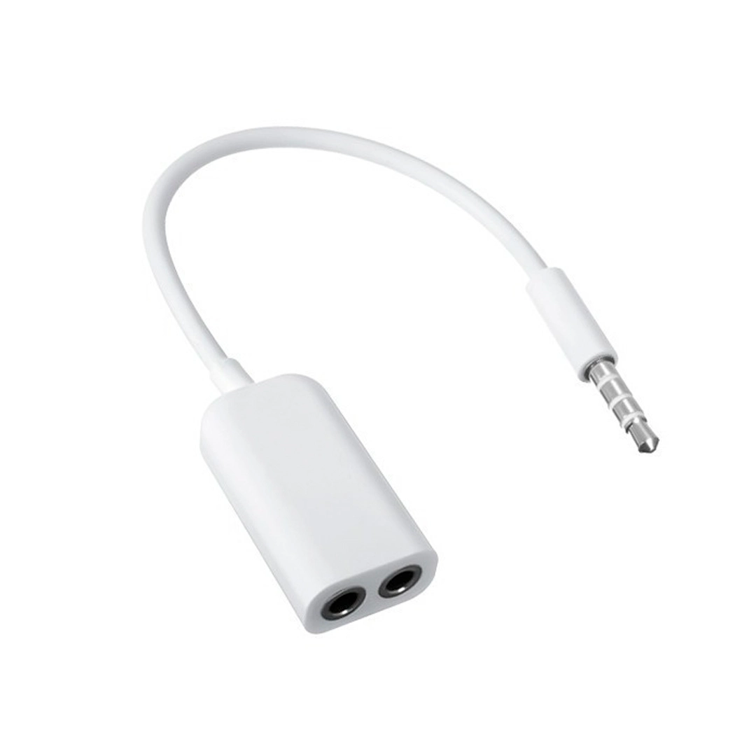 (993) Cable splitter divisor 1 plug macho  a 2 plug hembra 3.5mm microfono y audifono JD-88