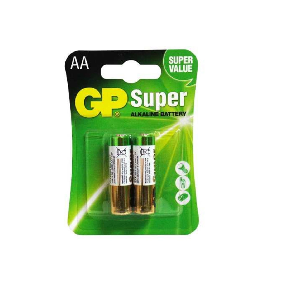 (386) Pila bateria gp AA alcalina por par