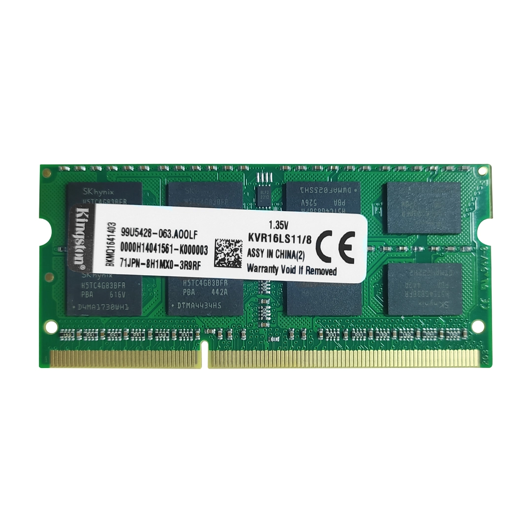 (863) Memoria ram para laptop  DDR3 8GB 1600MHZ 12800 kingston
