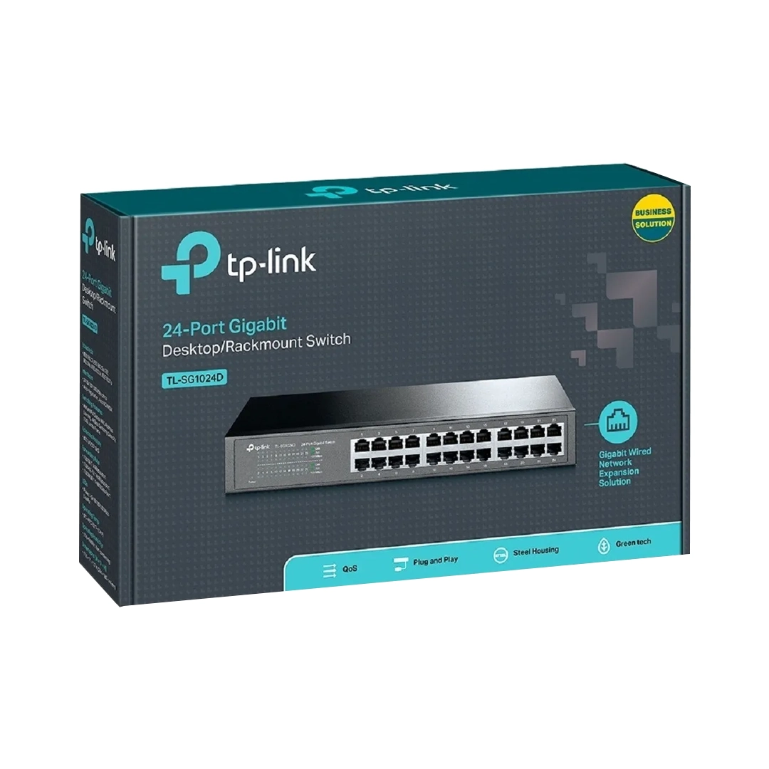 (1781) Switch tp-link 24 puertos 10/100/1000  TL-SG1024D para rack GIGABIT