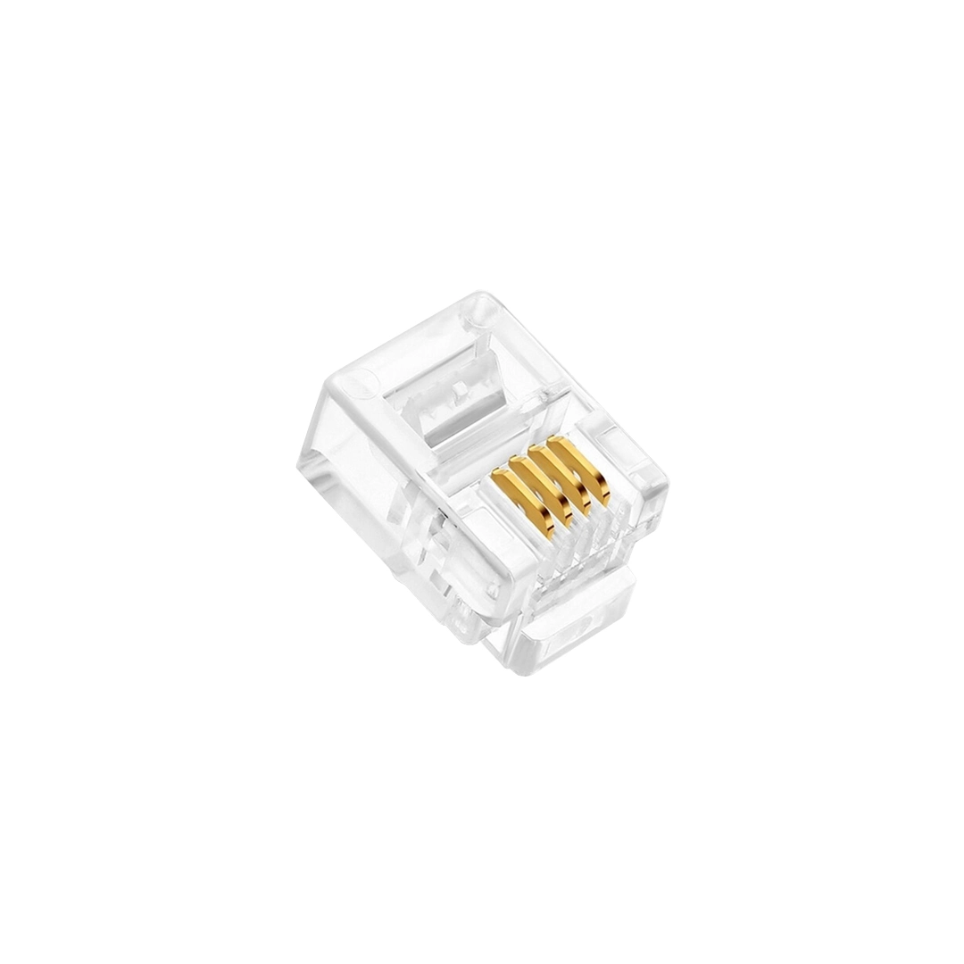 (2051) Conector Rj11 100 Unidades