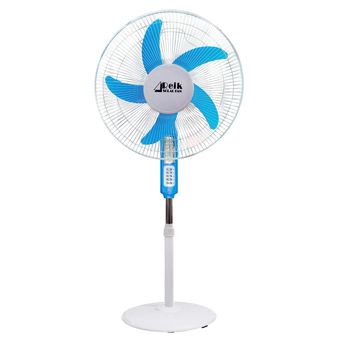 (2101) Ventilador recargable portátil sin panel solar 16 pulgadas batería litio