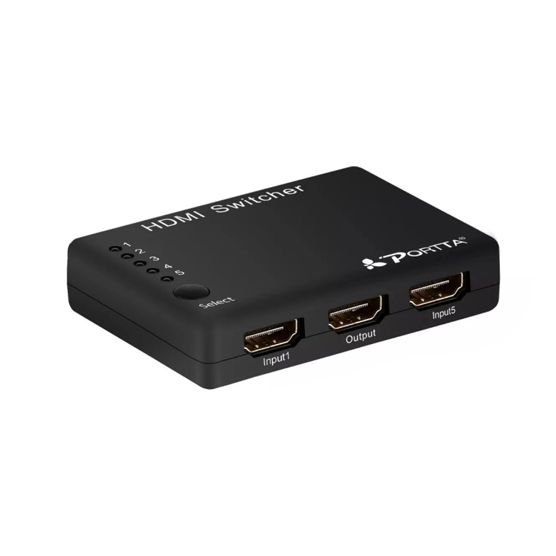 (2178) Switch HDMI 1X5 SELECTOR 5 ENTRADA A 1 SALIDAS