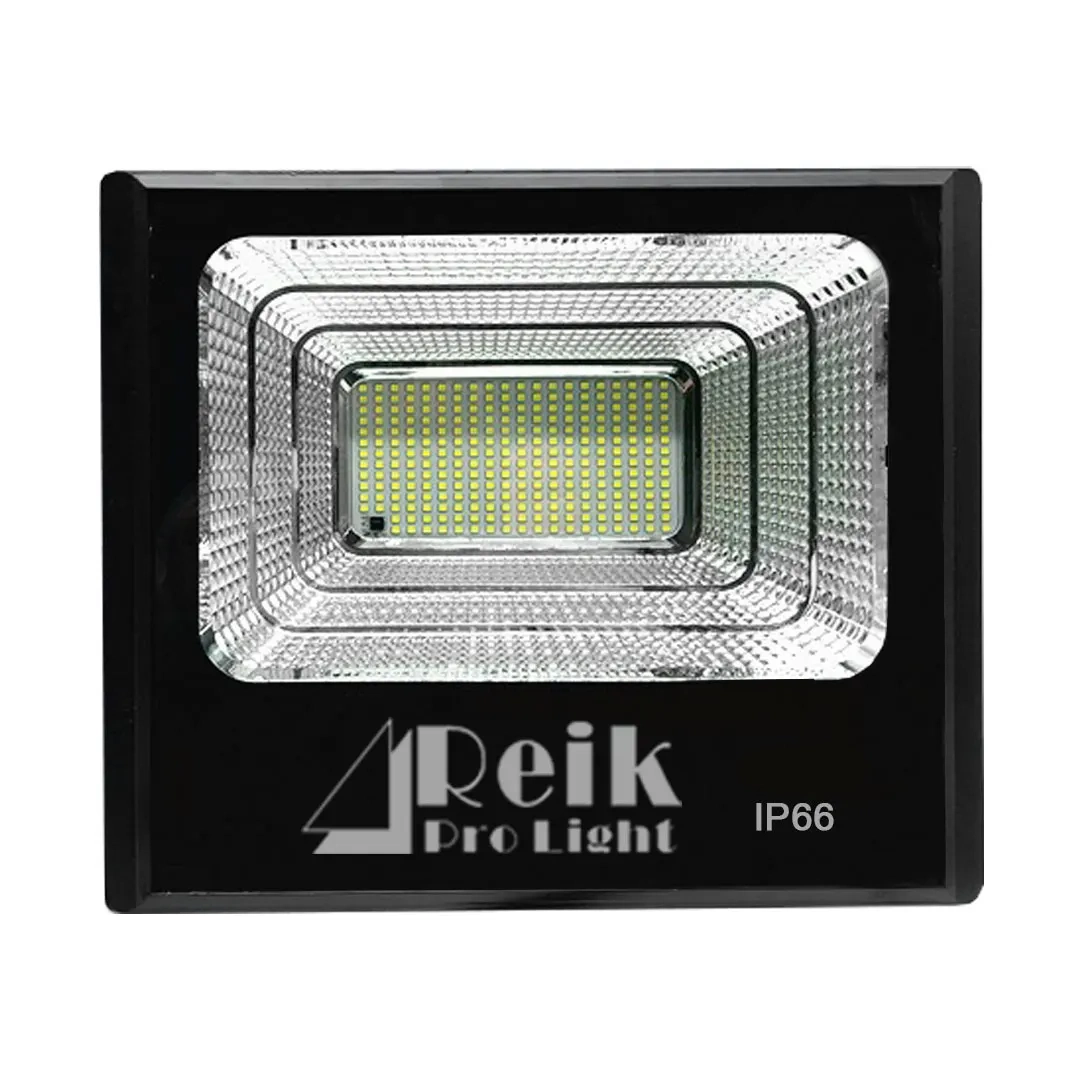 (2202) Reflector led recargable con panel solar 200w control remoto fotocelula