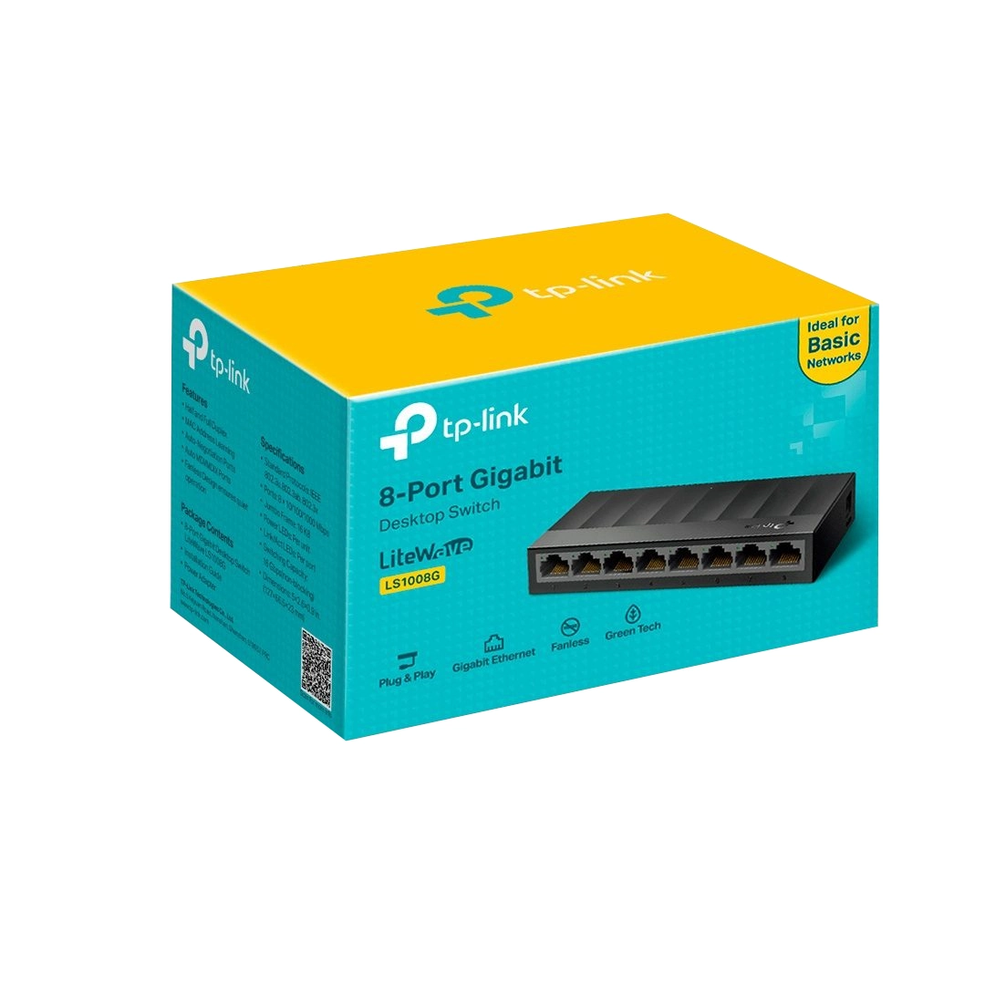 (2523) Switch 8 puertos Gigabit Tp link LS1008G