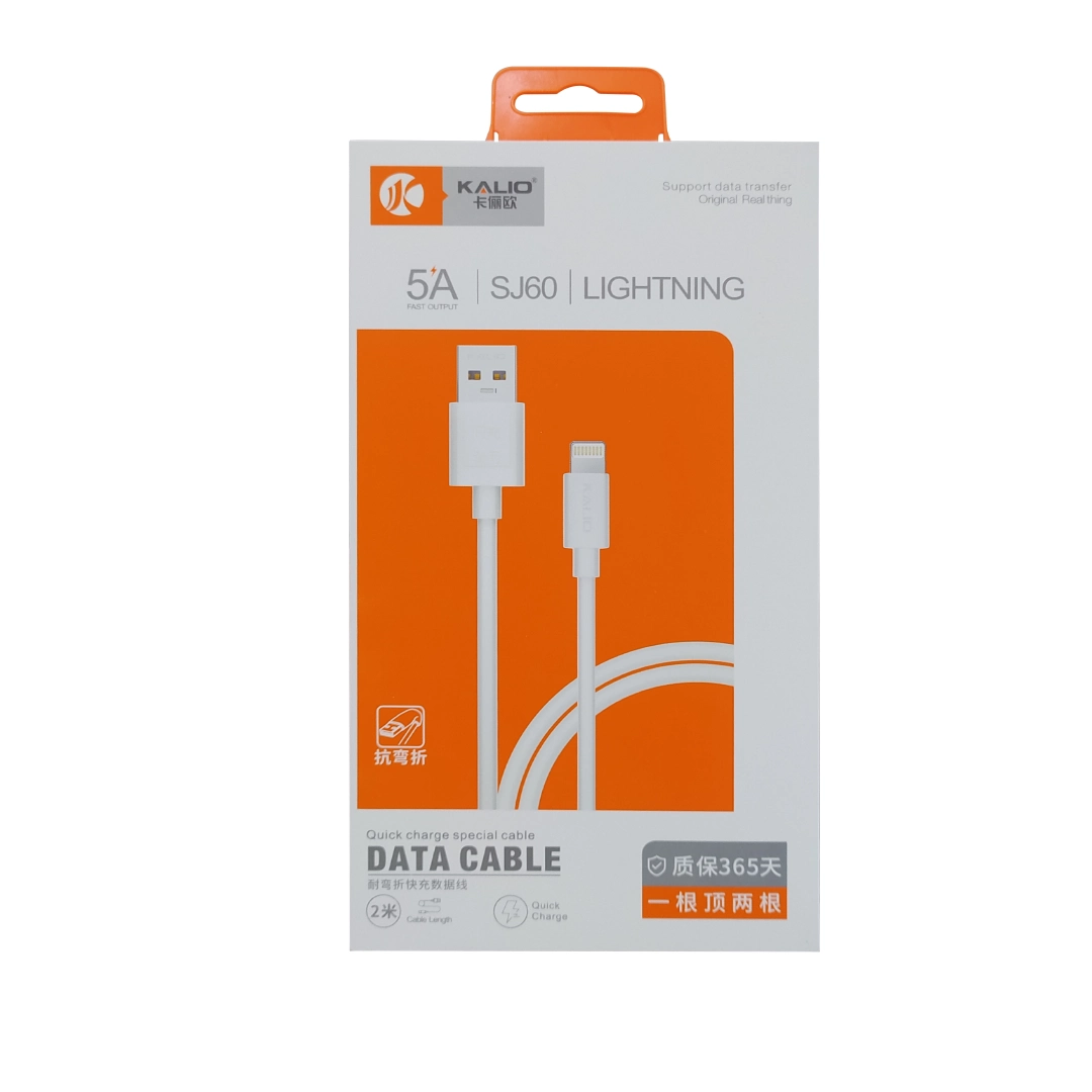 (2550) CABLE IPHONE KALIO SJ-60 USB LIGHTNING IPH 2M 5AIPHONE