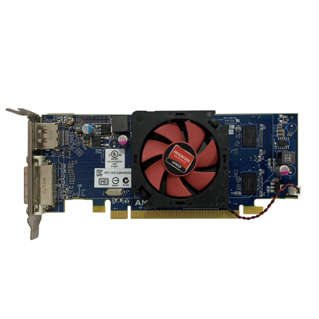 (2565) Tarjeta Gráfica  de vídeo AMD Radeon HD 7500 series DDR5  1GB  (puerto displayport y dvi 24+5)