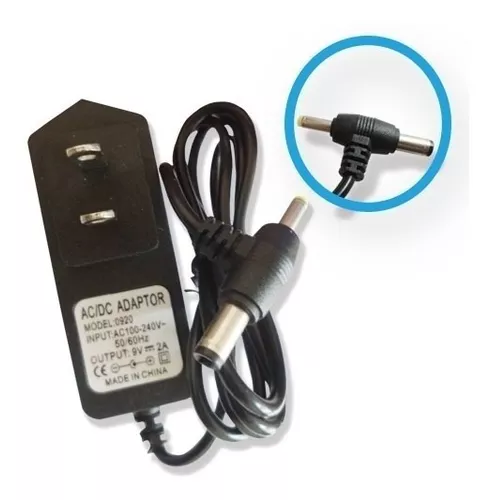 (2811) Transformador 9v 2a (dos puntas)5.5x2.1/2.5  4.8x1.7mm