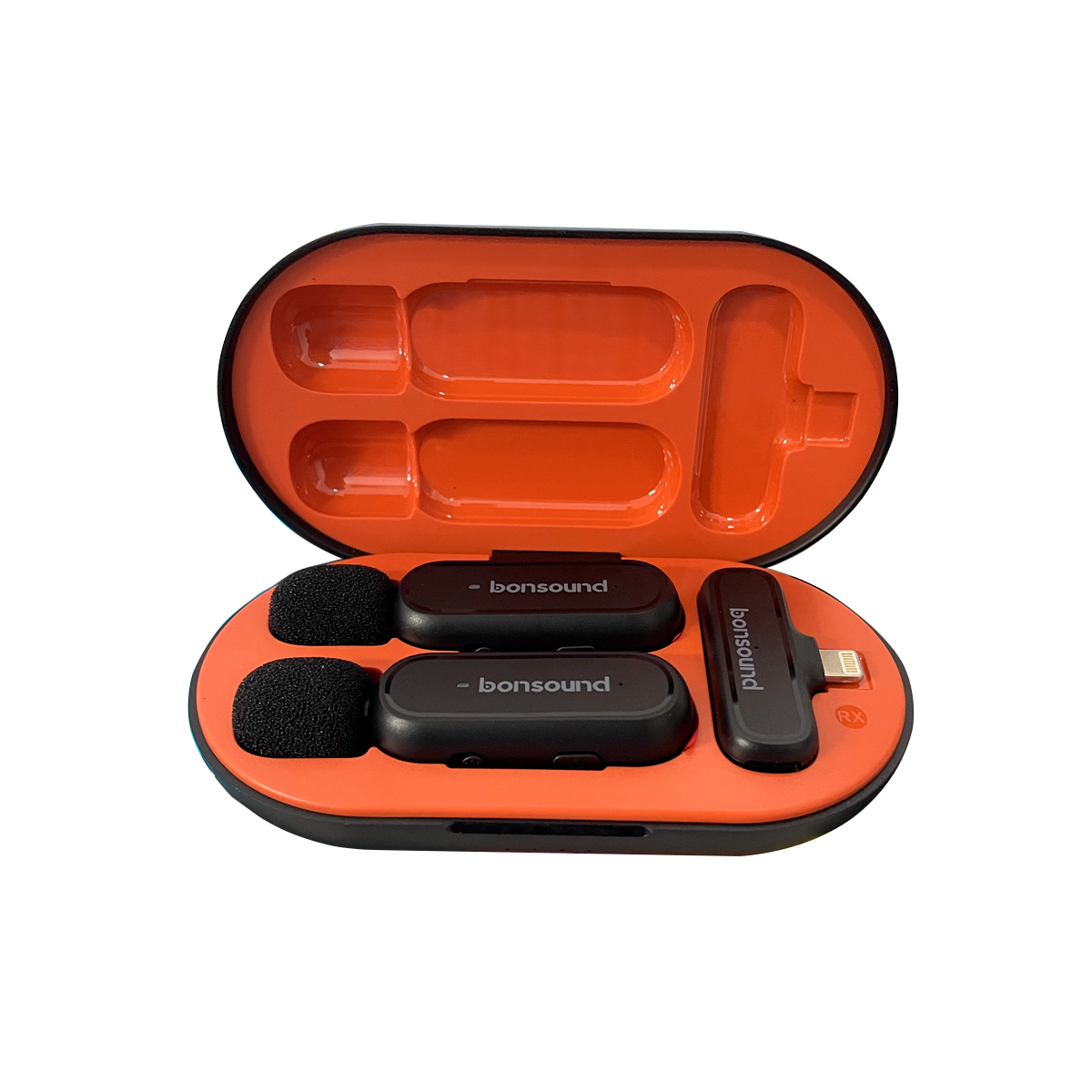 (2916) Micrófono doble Bondsound Rx2 LIGHTNING Iphone