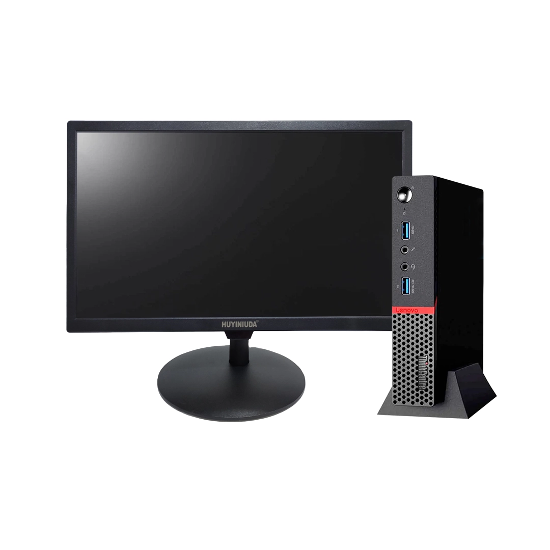 (3054) Equipo cpuLenovo ThinkCentre M700 Core i3 6thTiny 4.00 GB Ram - 128 GB SSD. Monitor 18.5 pulgadas