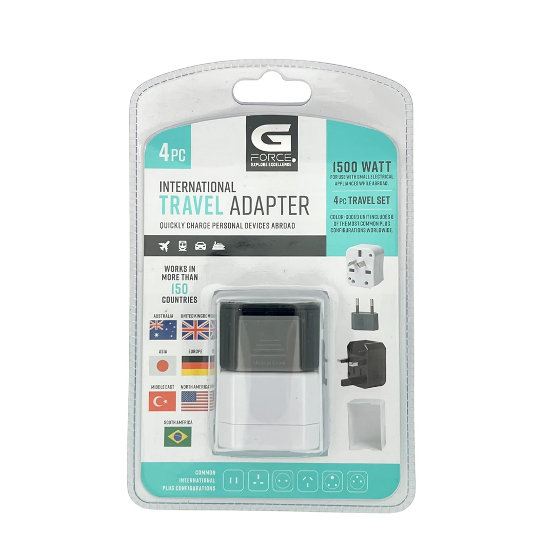 (3105) Adaptador enchufe 4 piezas