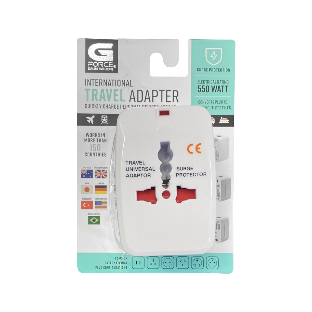 (3104) Adaptador enchufe de viaje 550watt
