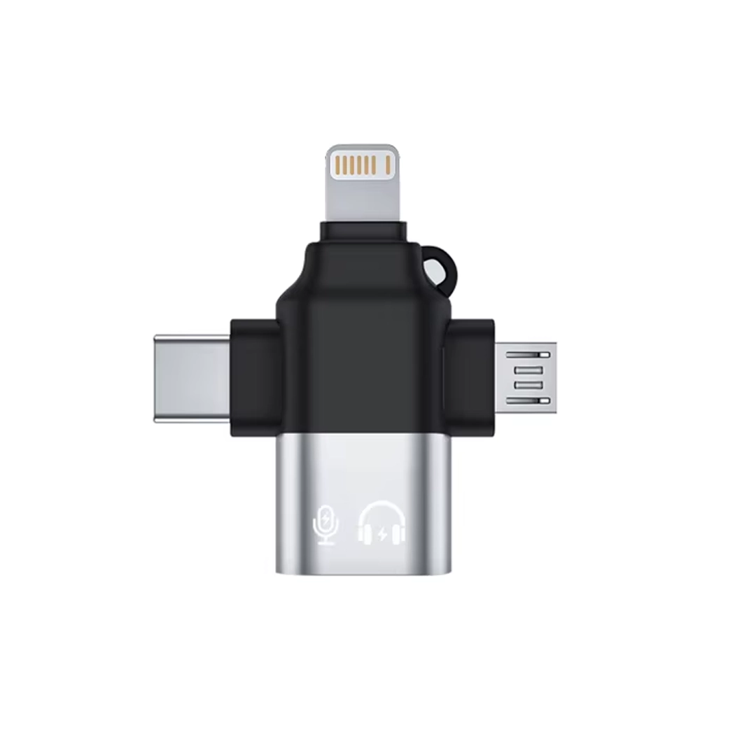 (3133) Adaptador z53 otg 3 en 1 ubb 3.0 tipo c micro iphone lightning