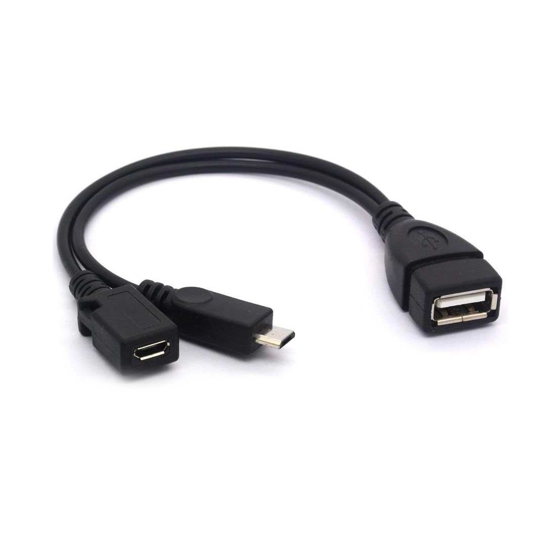 (3134) Adaptador cable otg y usb hembra a micro macho y hembra