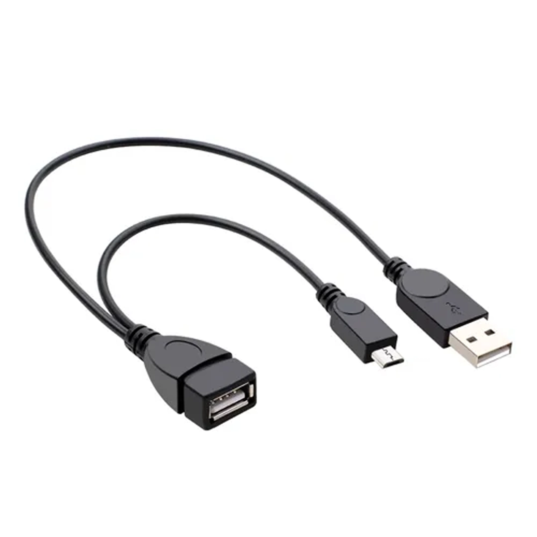 (3135) Adaptador Cable Otg Y Usb Hembra A Micro Macho Y Usb Macho