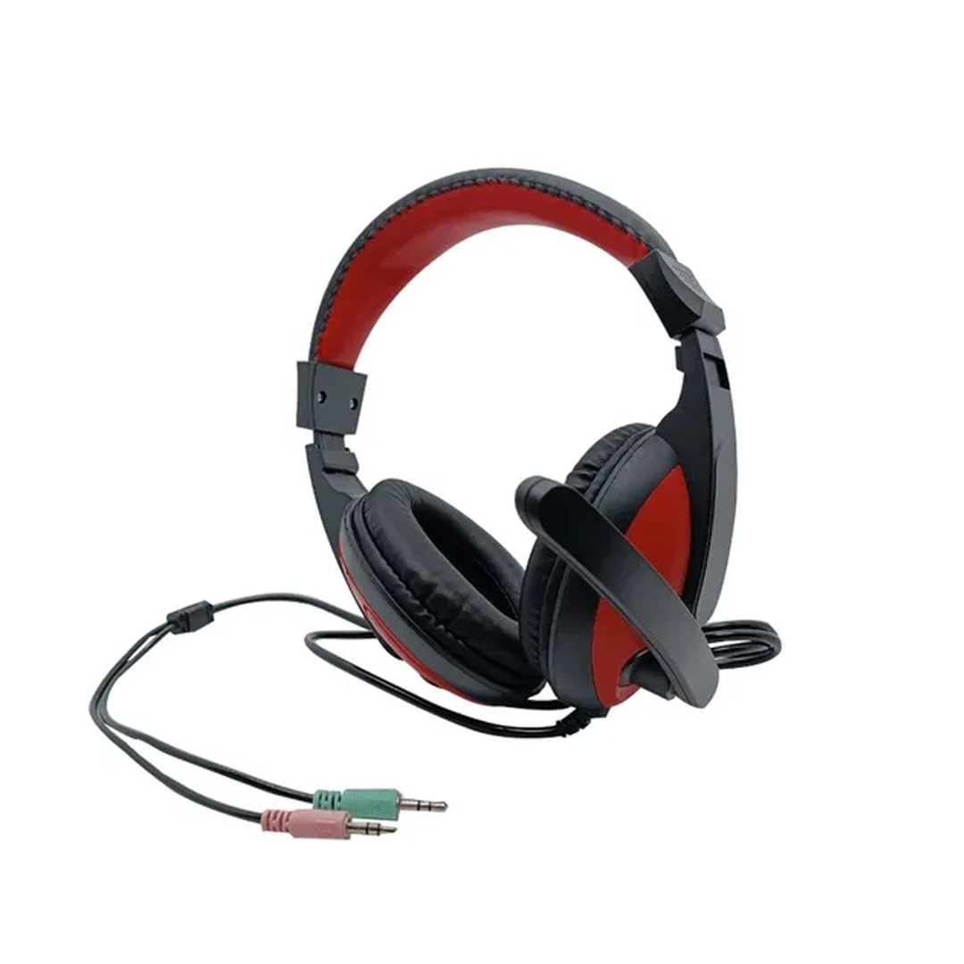 (3162) Audifono de pc con microfono A63 2 aux 1mic