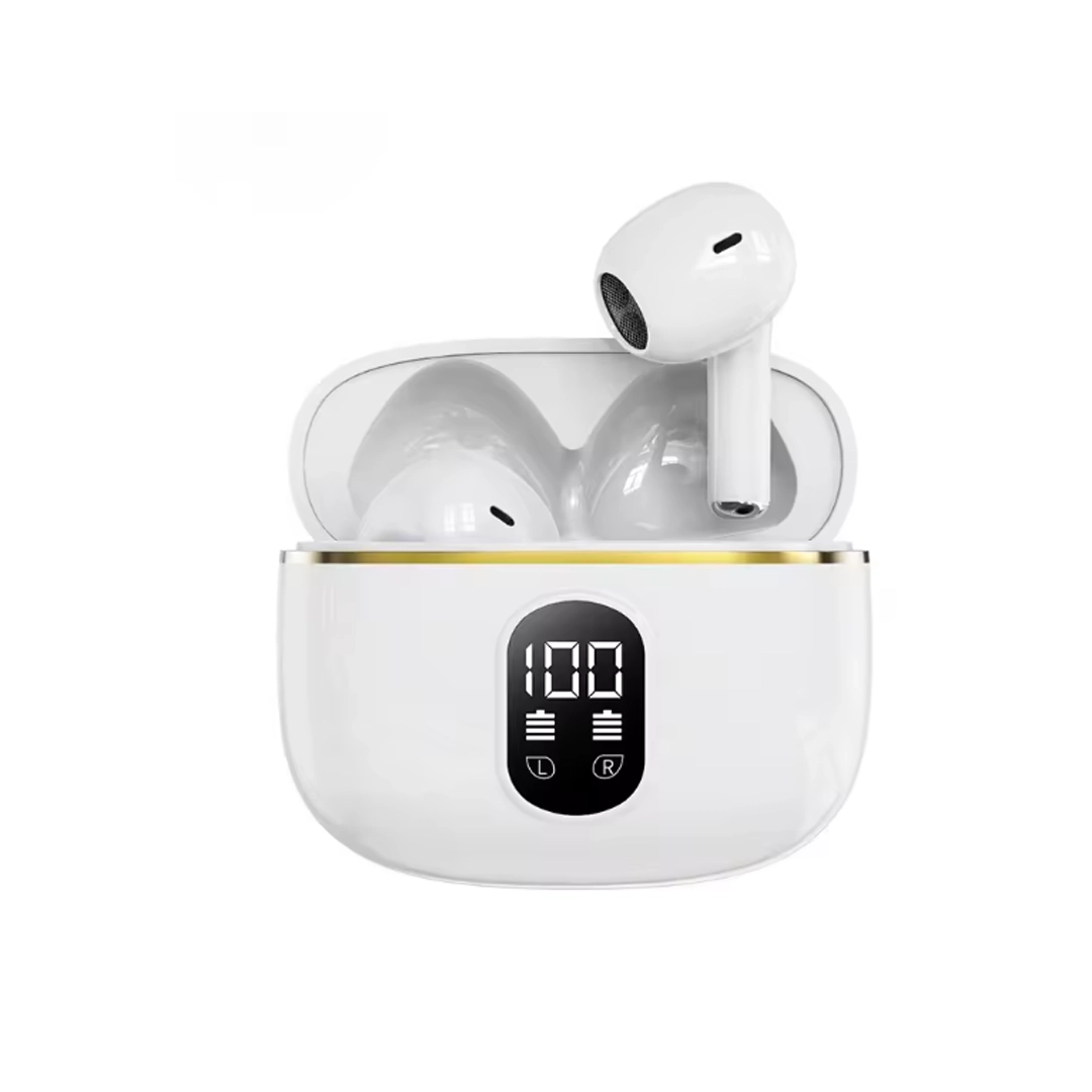 (3164) Audifonos inalambricos litop T02 pantalla de carga