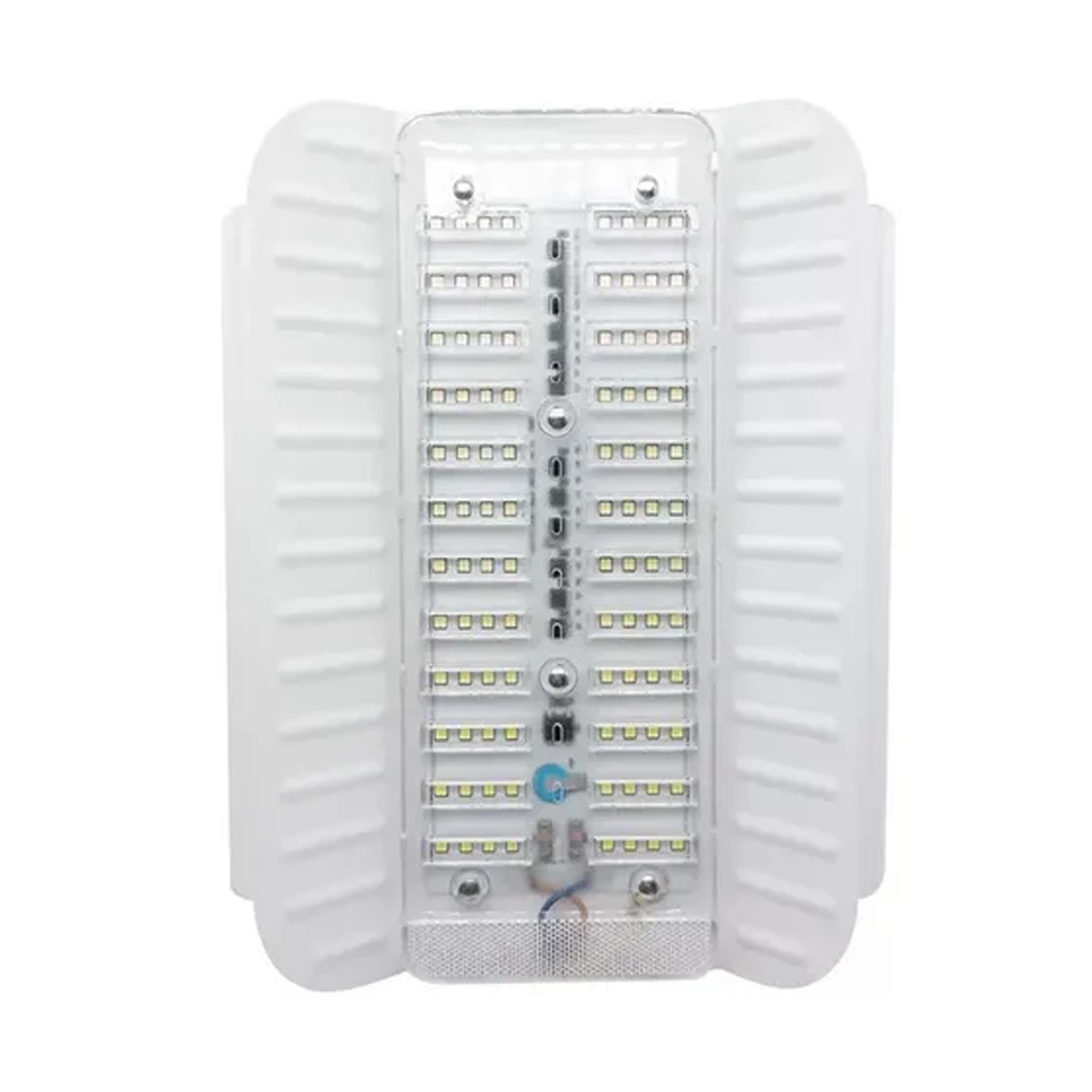 (3464) Lampara reflector aluminio mate blanco 100w solo 110v antiagua reikpro light por bulto 90 unidades