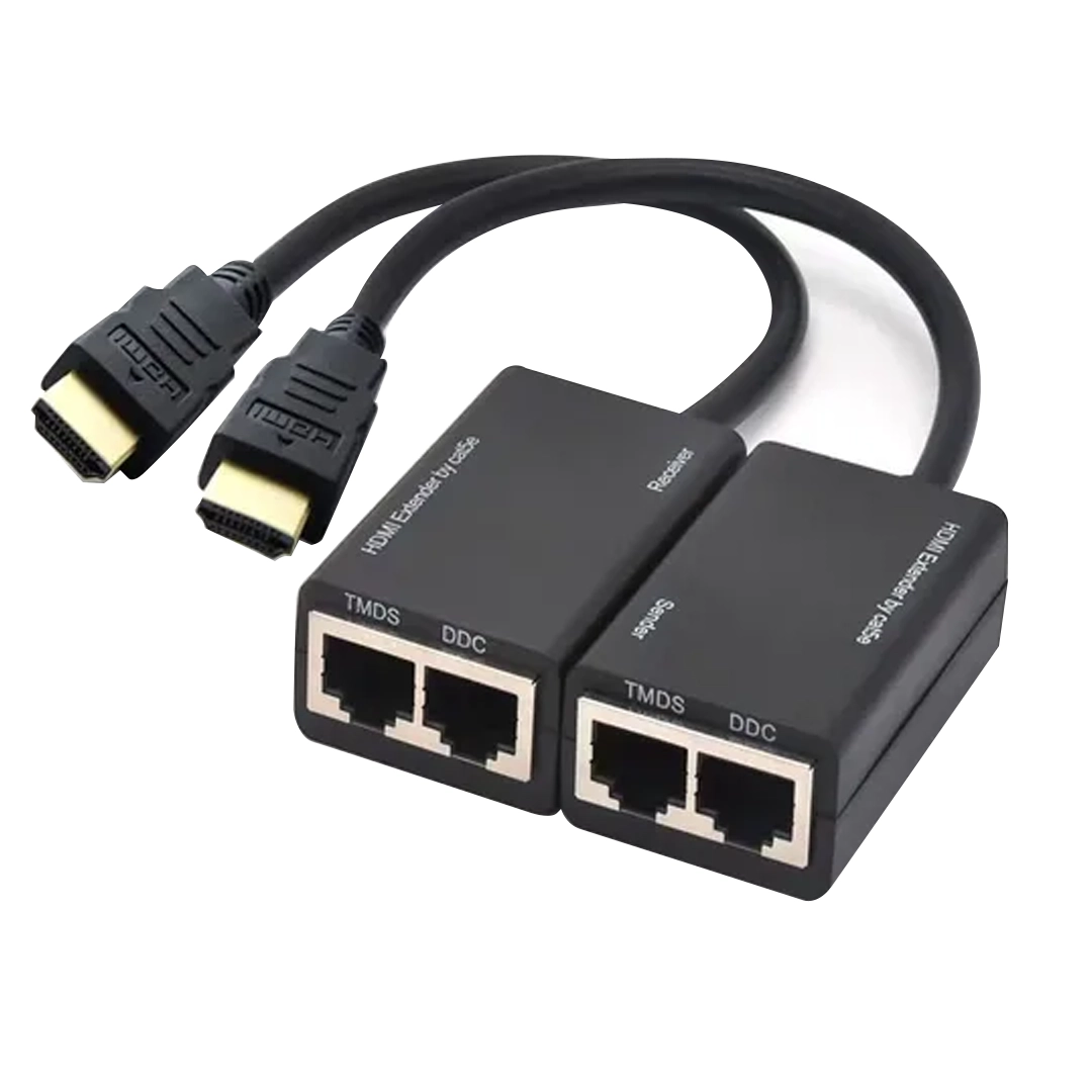(2785) Extensor hdmi a 30 metros utp cat 5 y 6